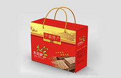 土特產(chǎn)米花糖禮品盒包裝定制